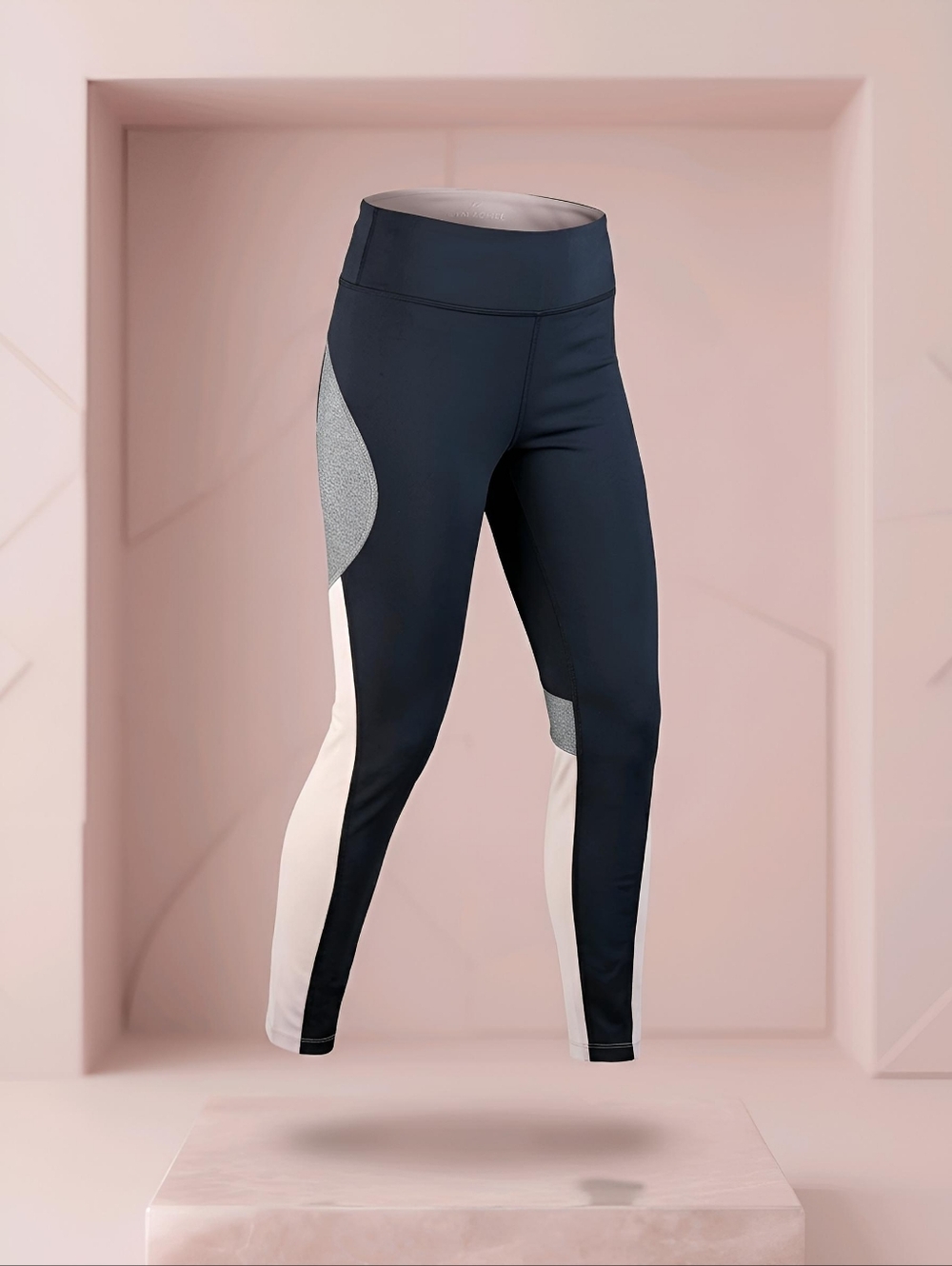 ALALA Captain Ankle Tight Color-Blocked Leggings Yoga Pants Size Medium Black